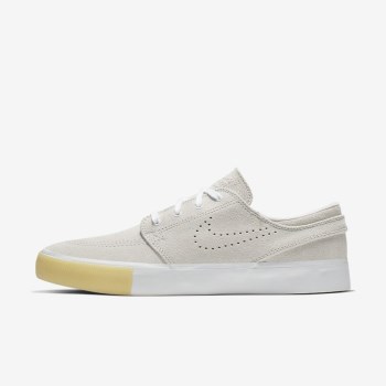 Nike SB Zoom Stefan Janoski RM SE - Női Deszkás Cipő - Fehér/Szürke/Sárga/Fehér